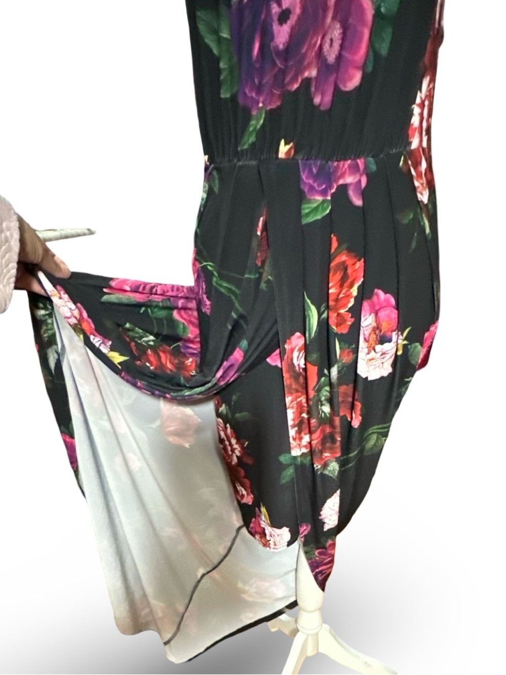 VENUS Floral Halter Neck Tulip Hem Maxi Dress - XS - Picture 12 of 15